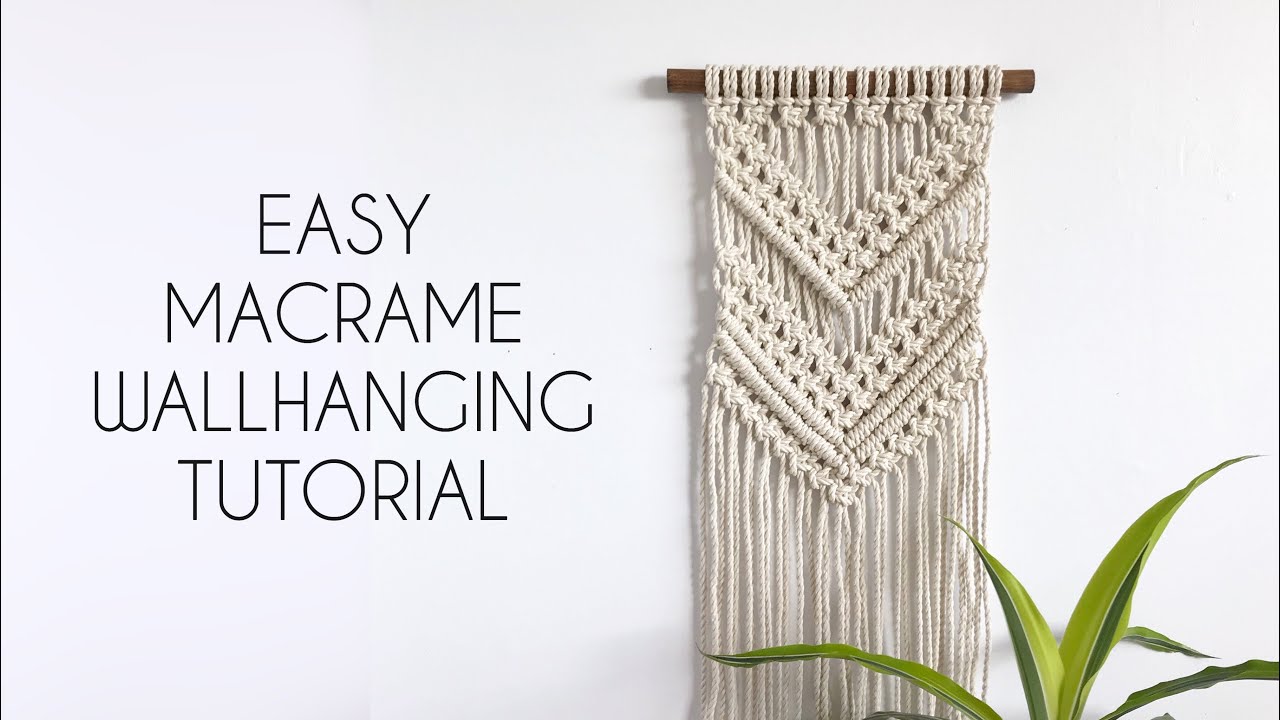 macrame wall hanging tutorial