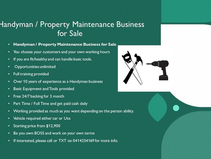 maintenance business for sale