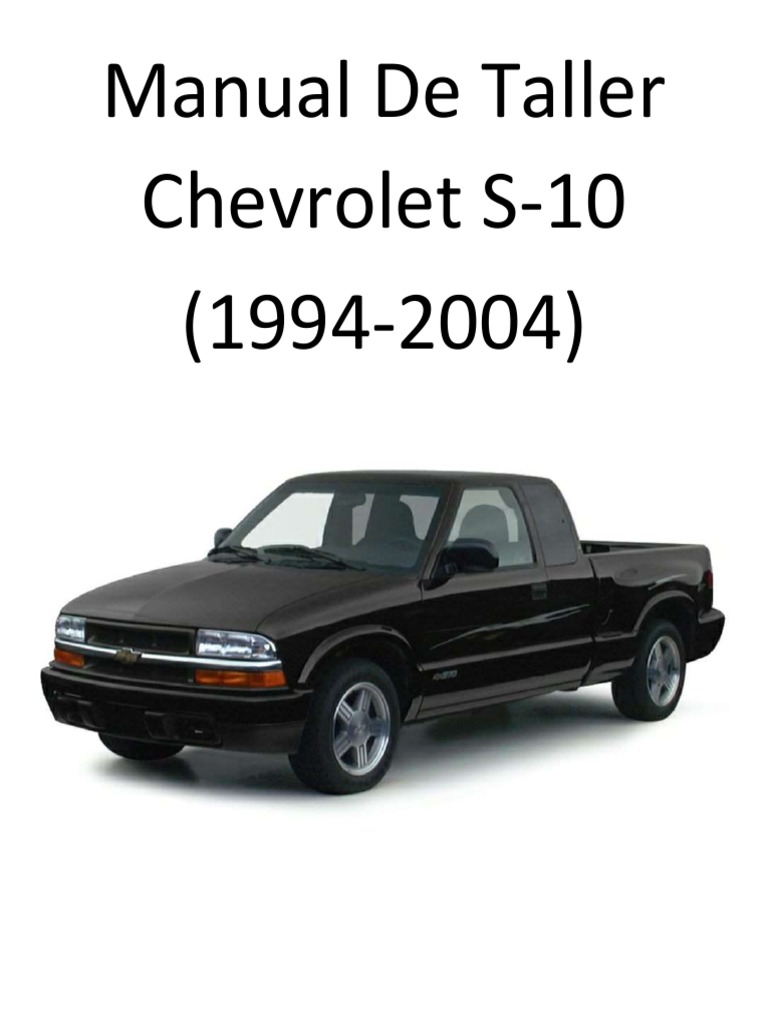 manual de chevrolet s10 en español