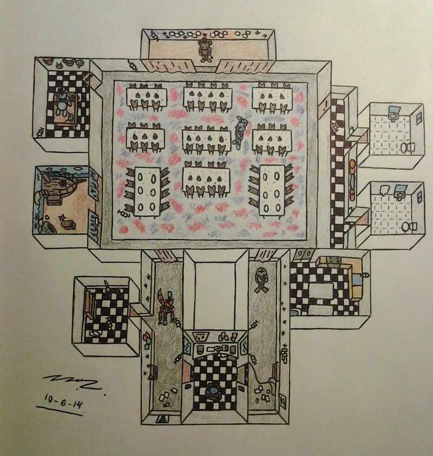 map fnaf 1