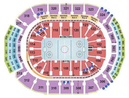 maple leafs seating map