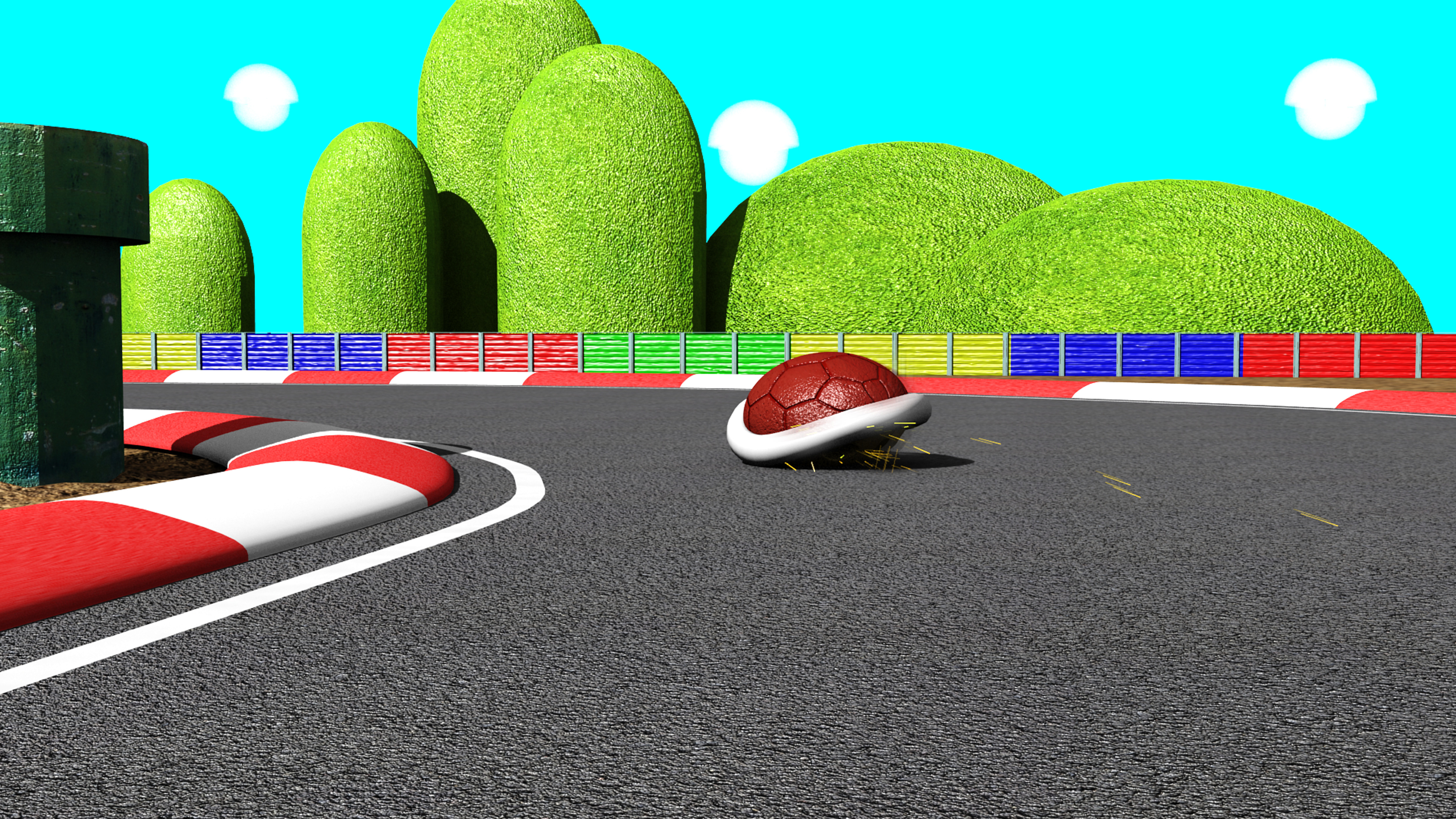 mario kart background