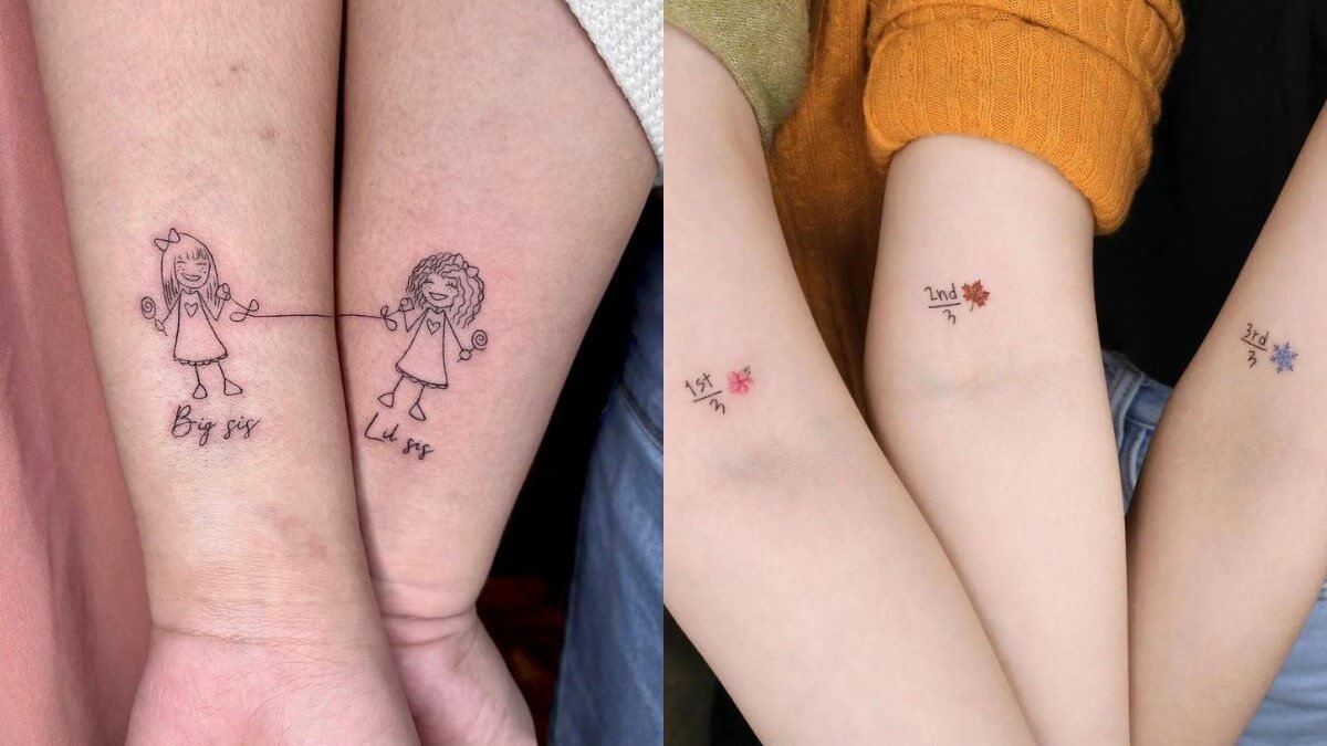 matching tattoos sister