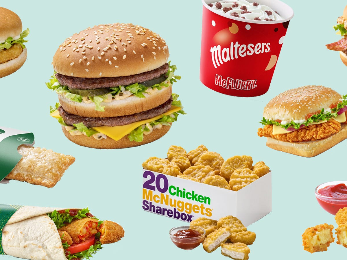 mcd lunch menu