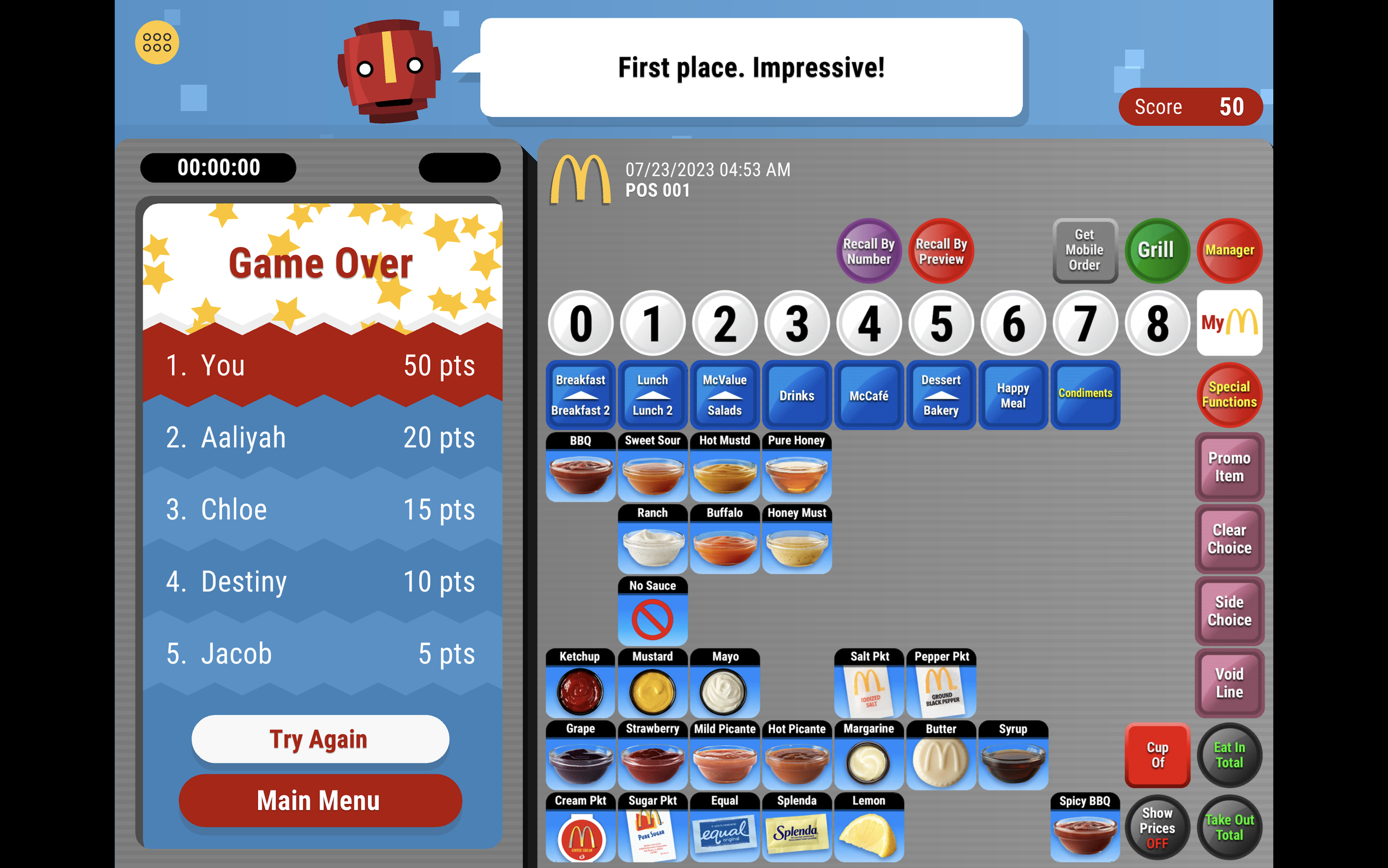 mcdonald cashier training