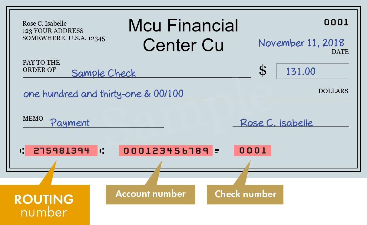 mcu routing number ny