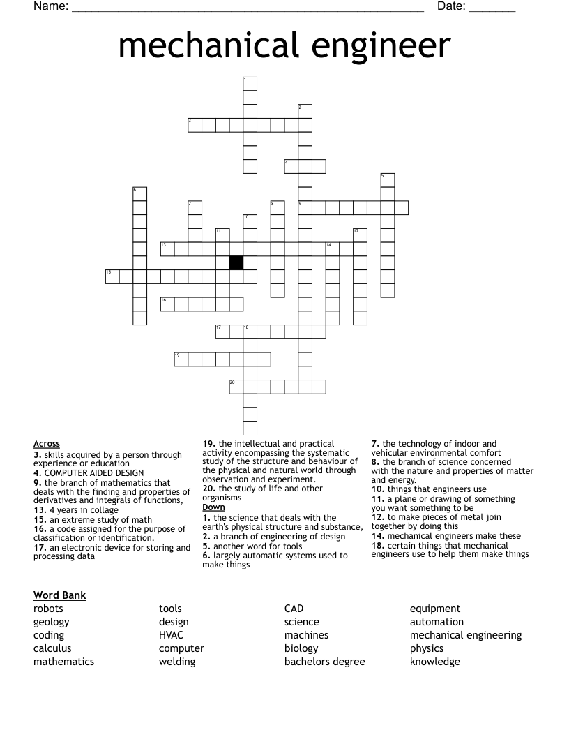 mechanical device crossword clue