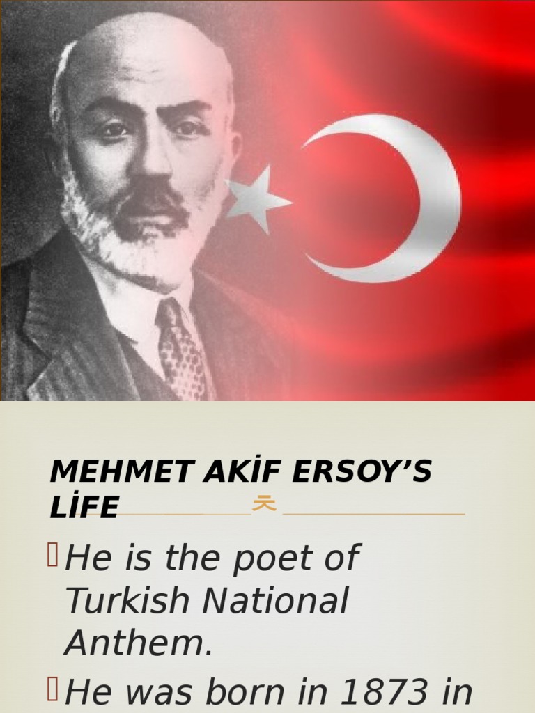 mehmet akif ersoy ingilizce slayt