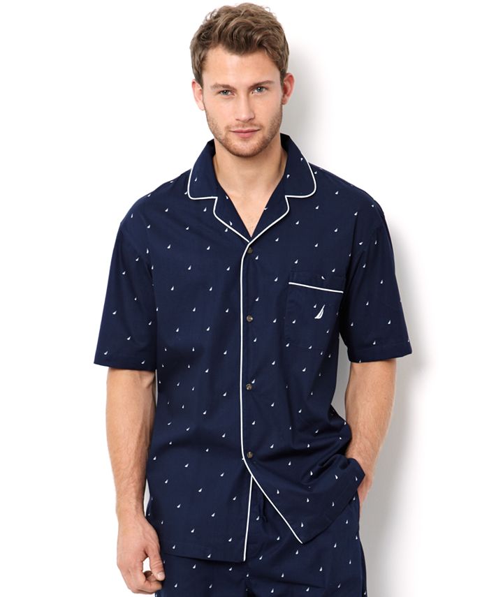 mens button up pajama shirt