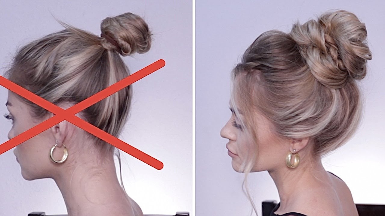 messy bun tutorial