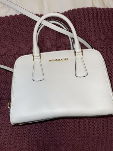 michael kors white handbag