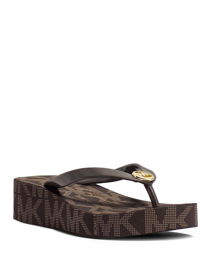 michael kors womens flip flops