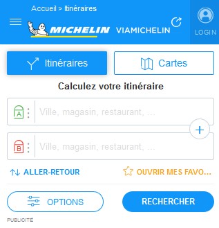 michelin itinéraire