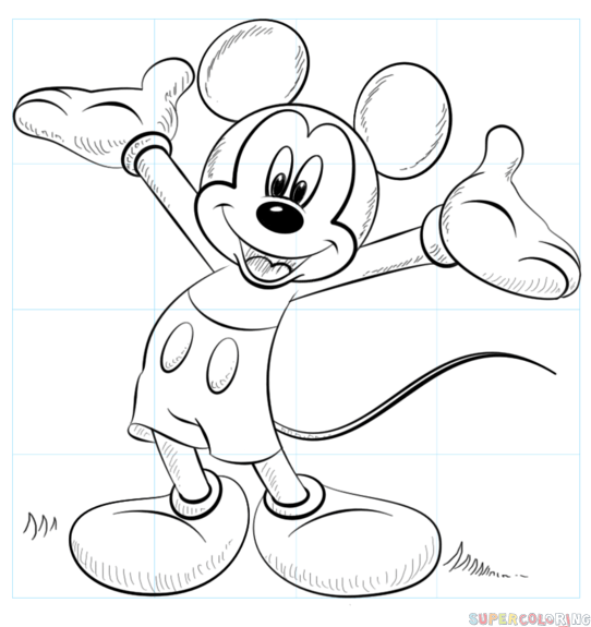 mickey mouse dibujo