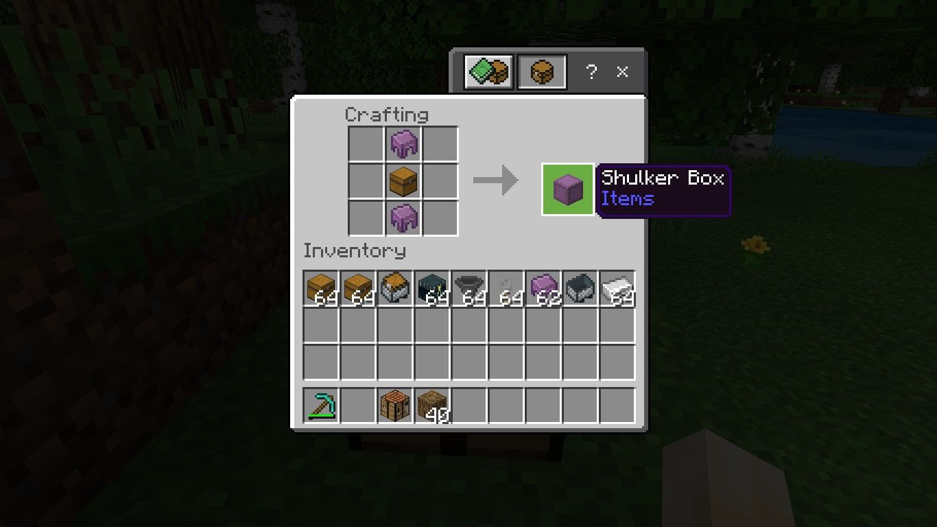 minecraft chest recipe