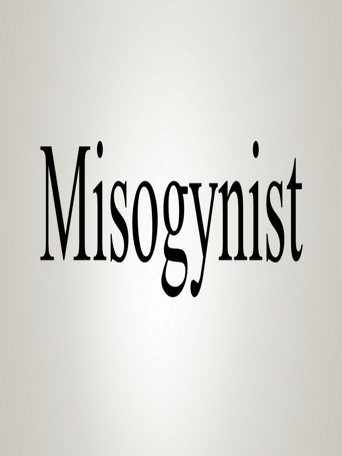 misogynist pronunciation