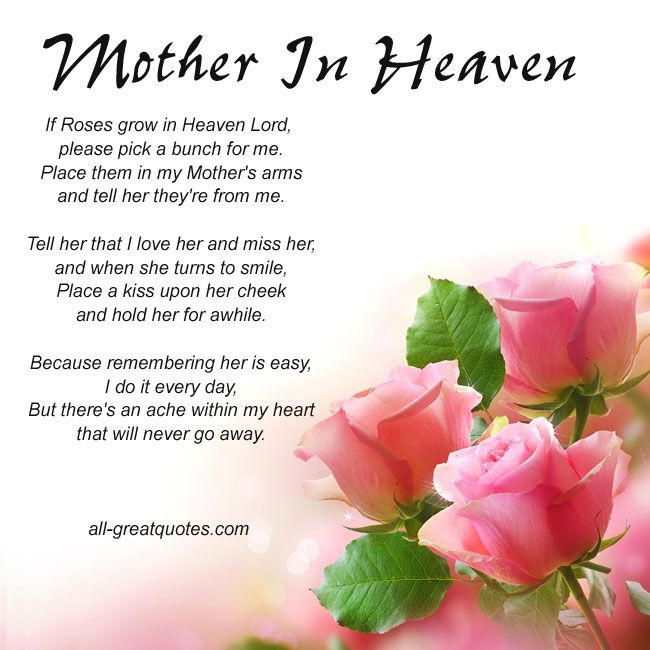 missing mum in heaven