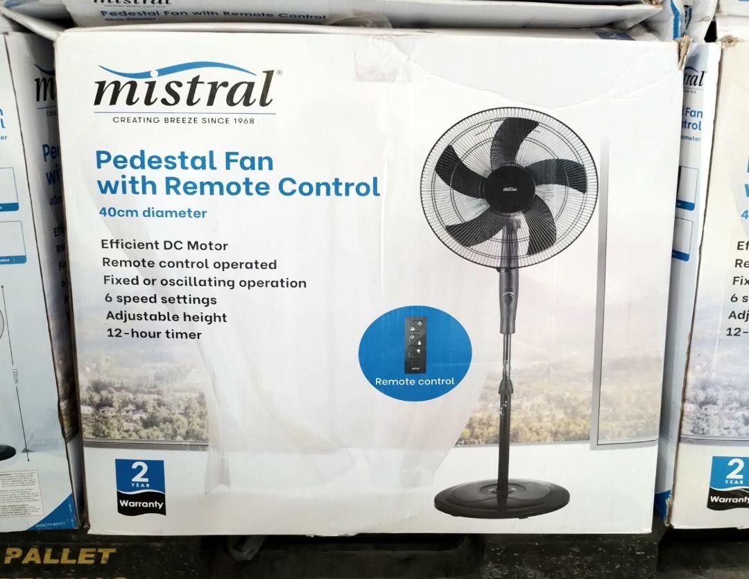 mistral 40cm dc pedestal fan