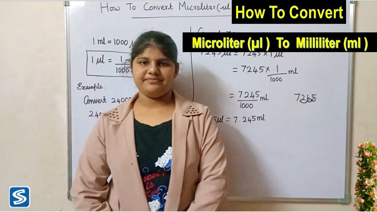 ml to ul conversion