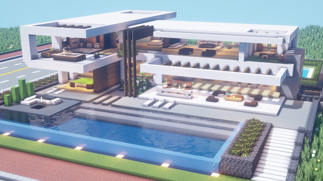 modern house minecraft