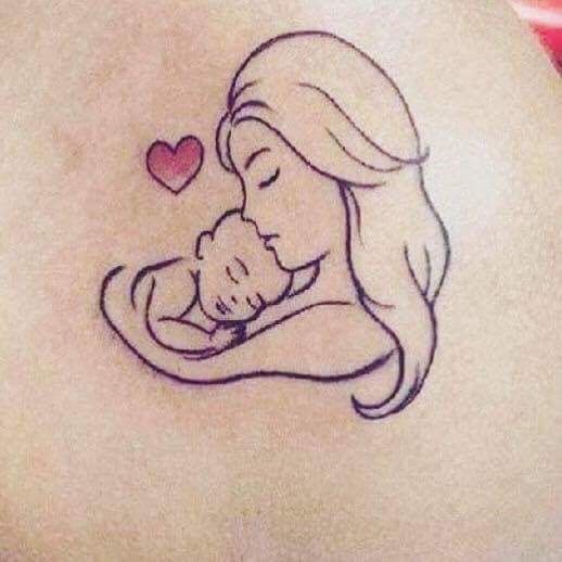 mom baby tattoo designs