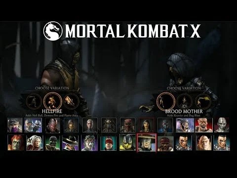 mortal kombat x roster