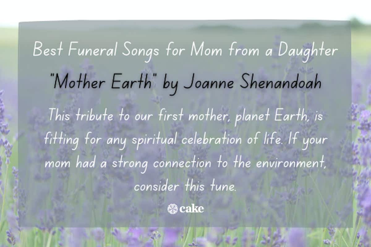 mother daughter funeral songs