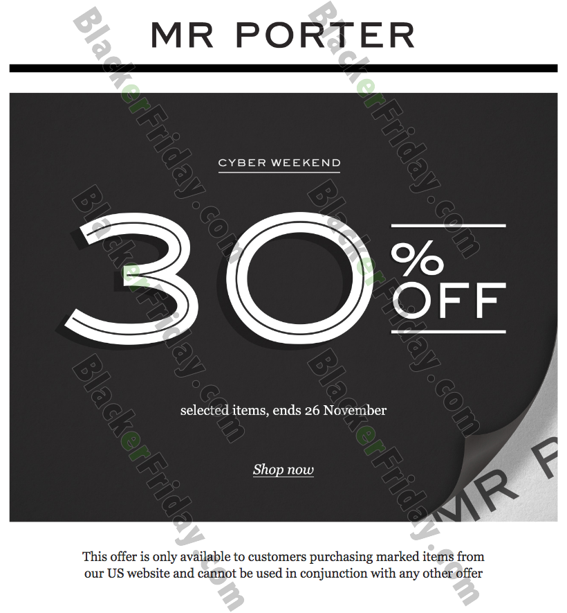 mr porter black friday