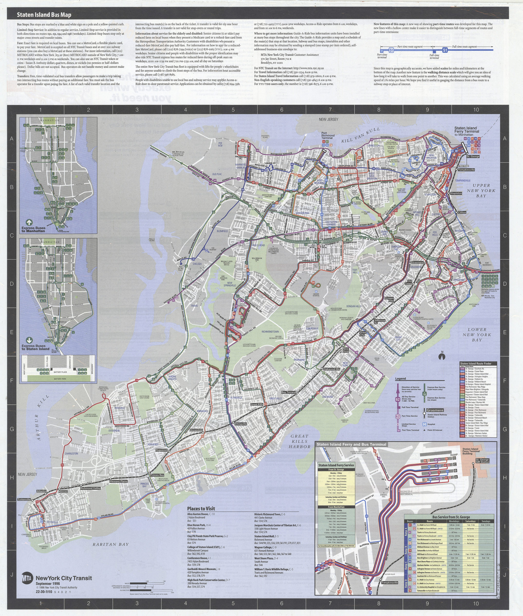 mta bus schedule staten island