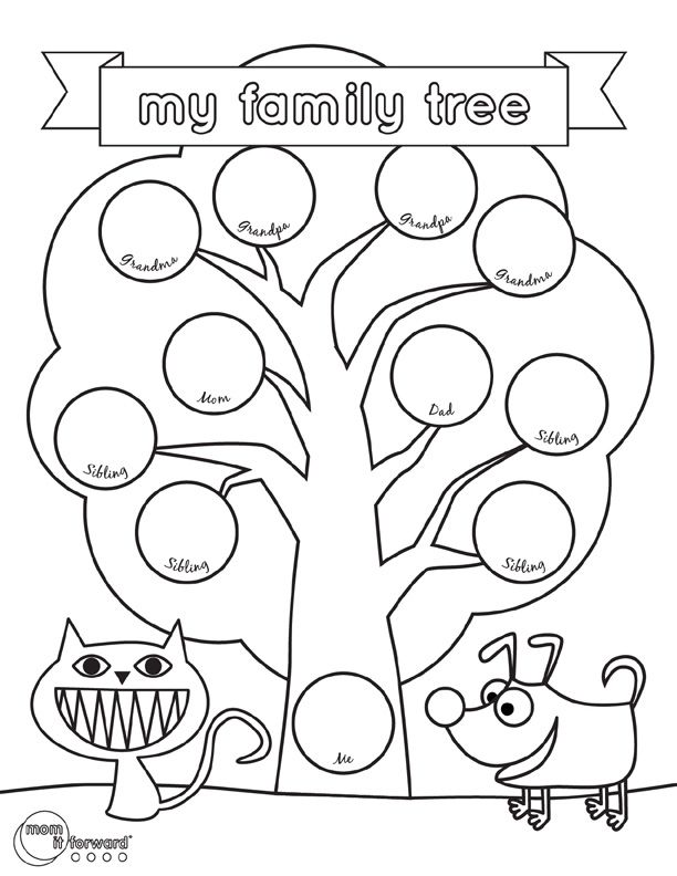 my family tree worksheet