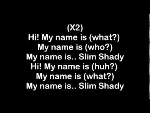 my name is lyrics