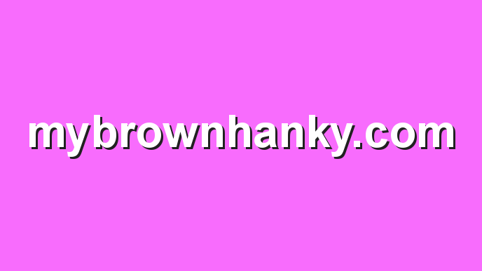 mybrownhanky