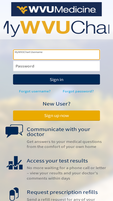 mychart wvu
