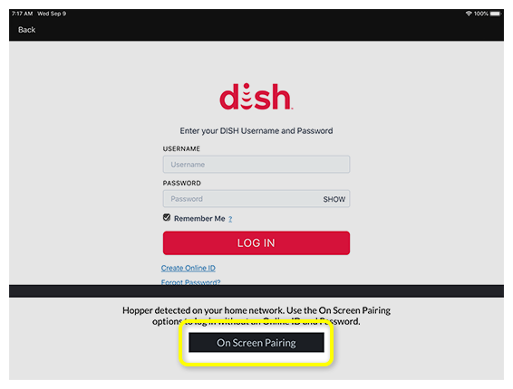 mydish login