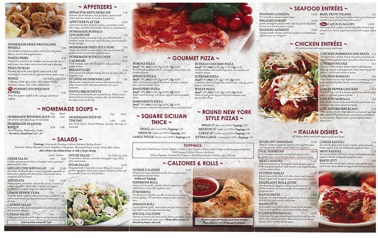 napoli restaurant bridgeville menu