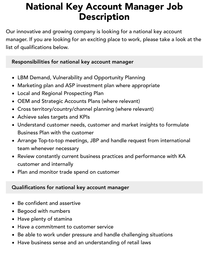 national account manager jobs