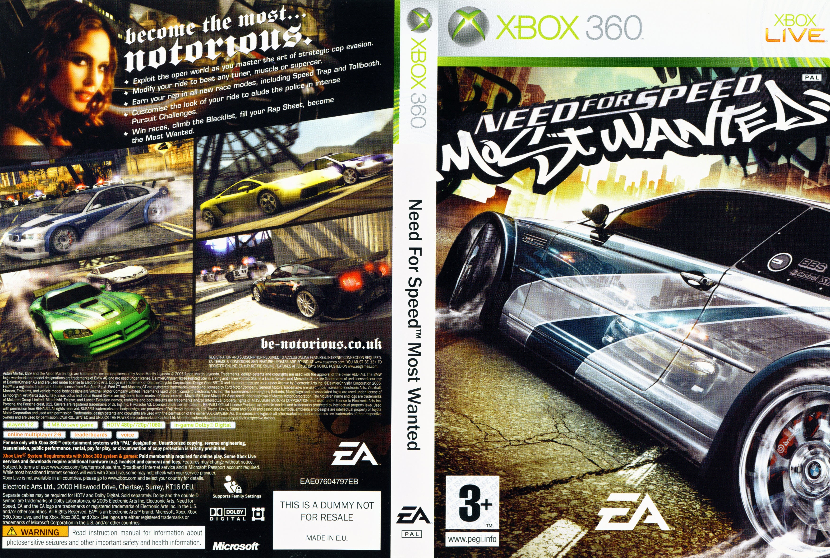 need for speed most wanted 05 xbox 360