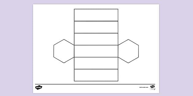 net for a hexagonal prism