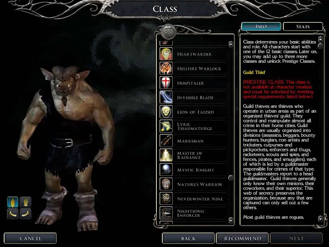 neverwinter nights 2 character builder