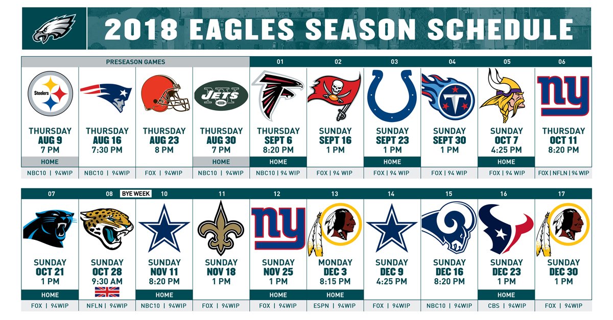 nfl season dates 2018