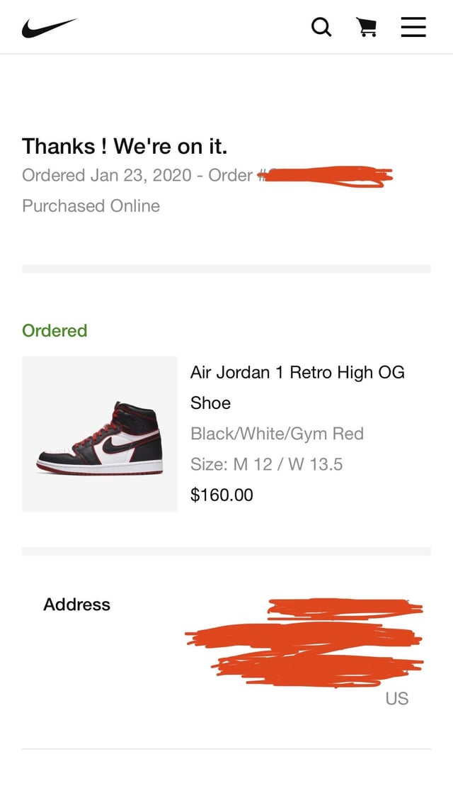 nike order status