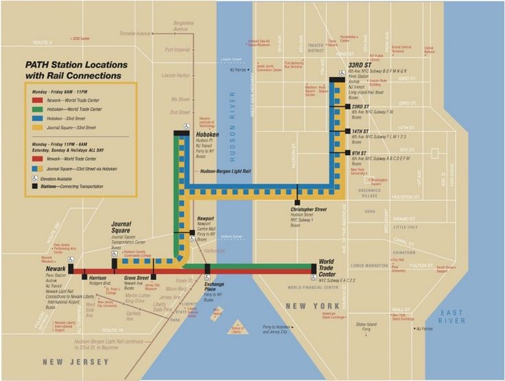 nj path station map