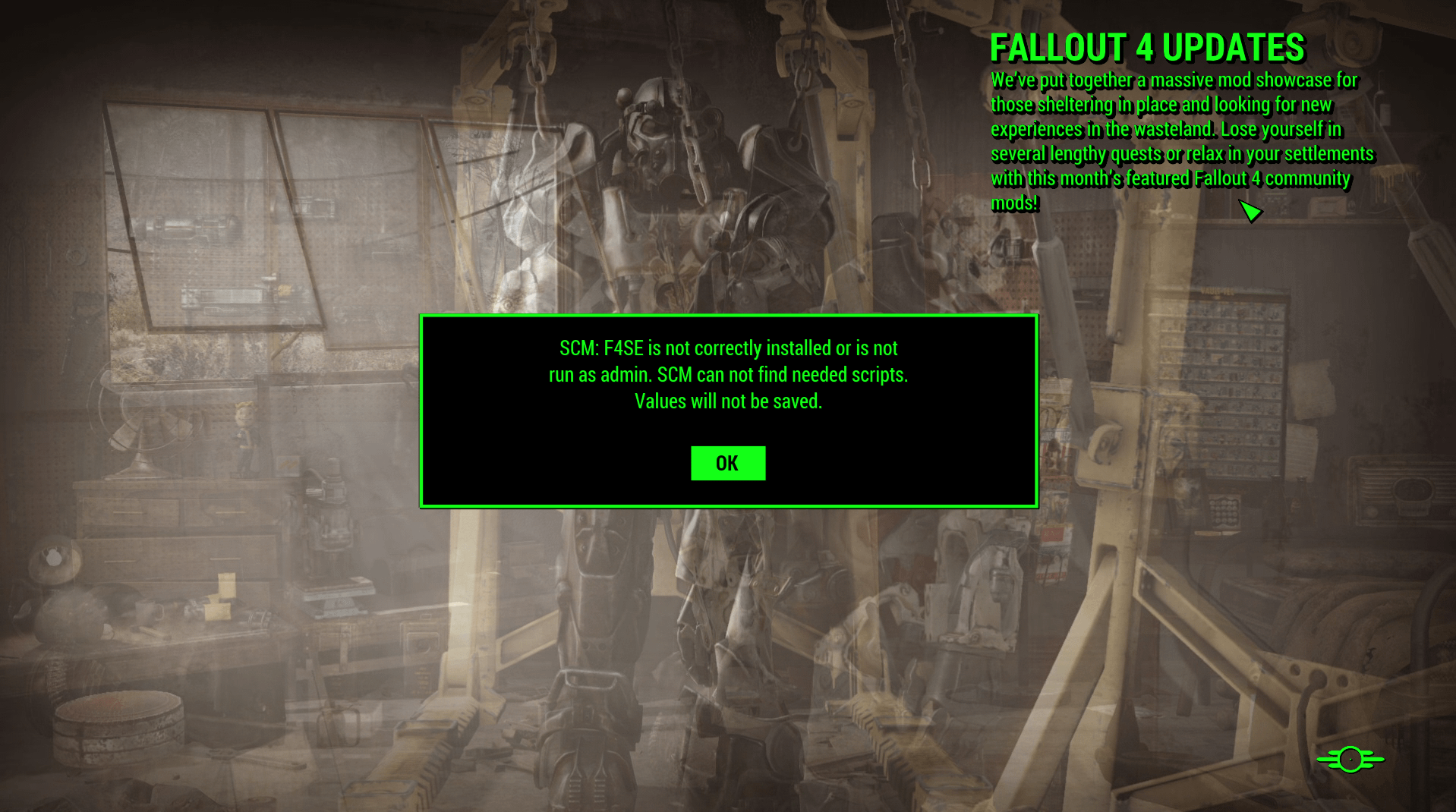 no f4se fallout 4