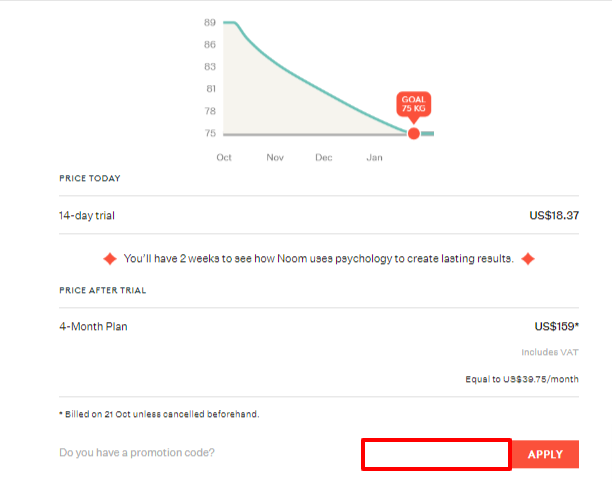 noom promotion codes