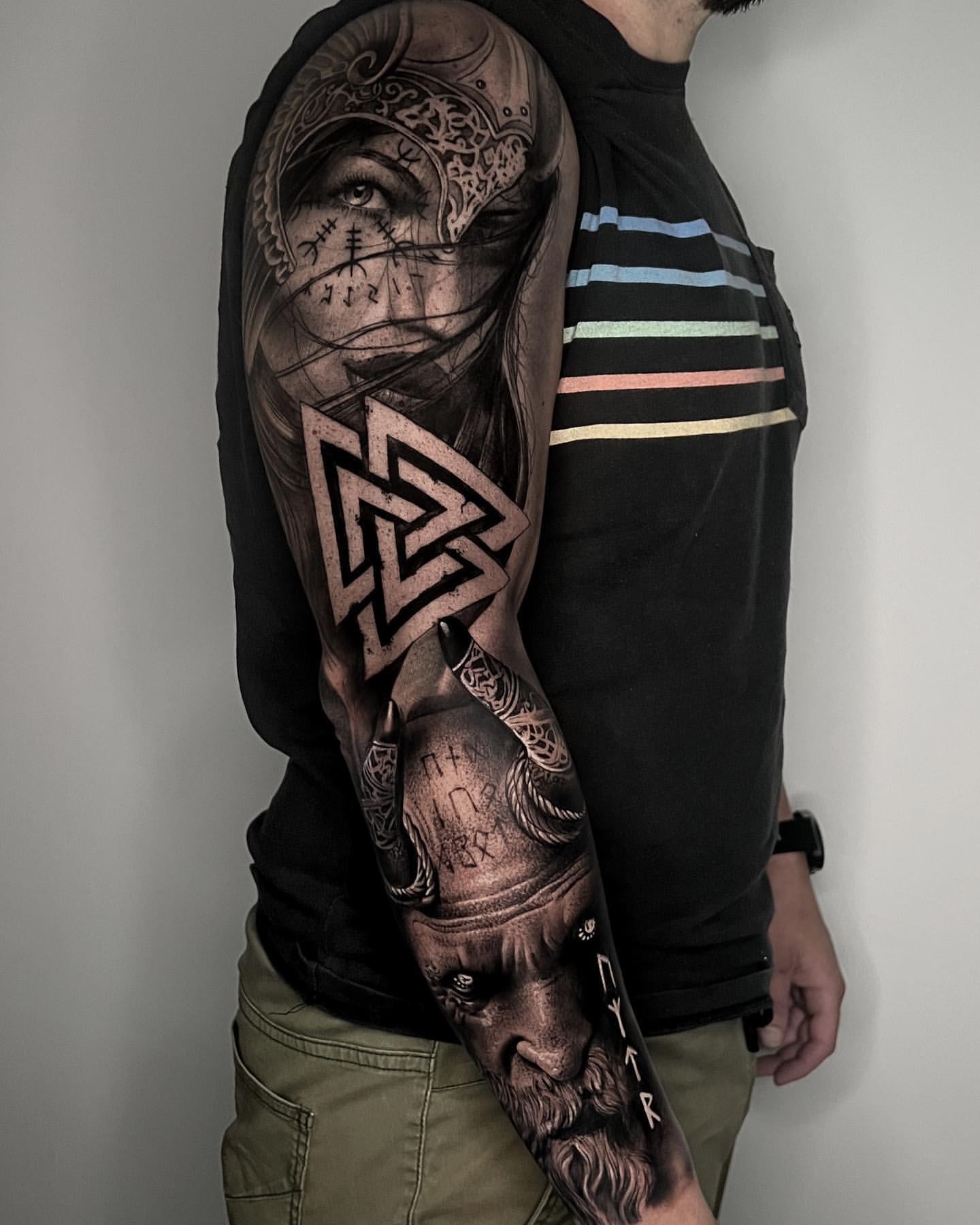 norse tattoo sleeve