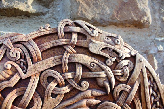 norse wood carving