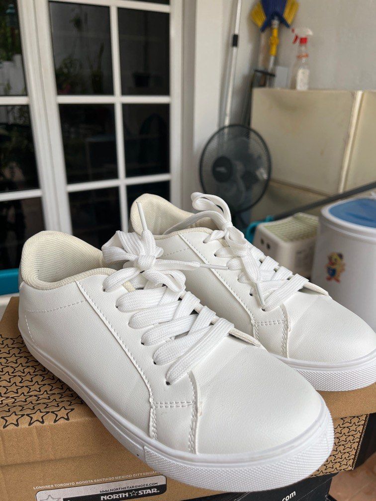 north star white sneakers