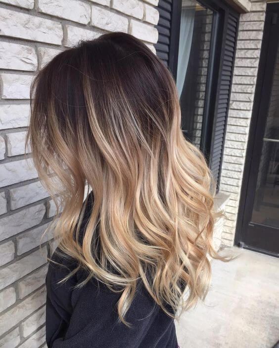 ombre hair blonde brown