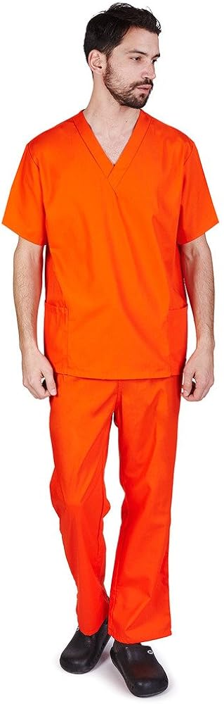 orange scrubs amazon