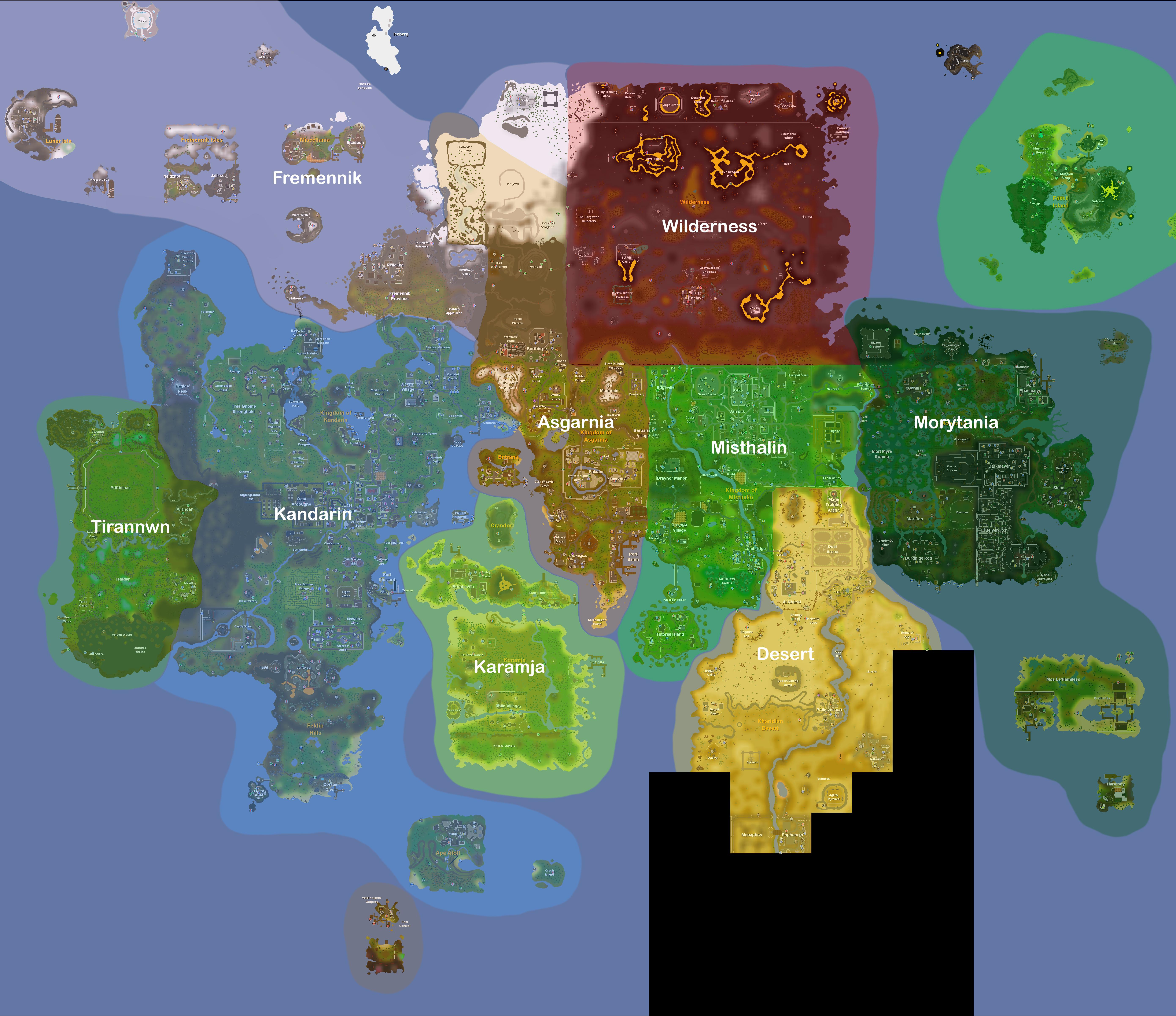 osrs leagues areas